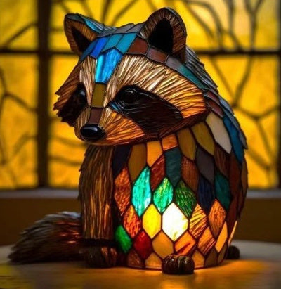 3D Resin Animal Night Light – Color Changing Elephant, Owl, and Cat Desk Lamp – USB Powered Decorative Table Light for Bedroom or Kids' Room