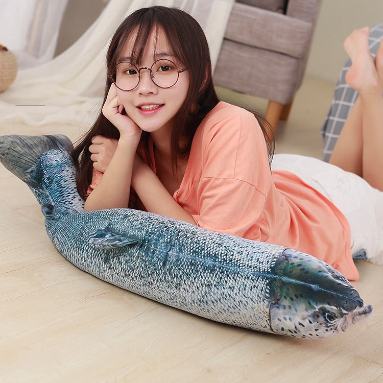 Salmon Fish Soft Stuffed Plush Pillow Toy