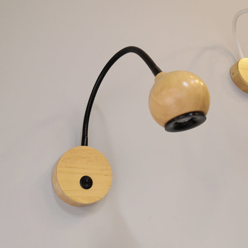 Creative Nordic Bedroom Bedside Wall Lamp Simple Modern
