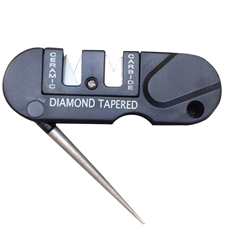 Multifunctional Outdoor Portable Tungsten Steel Knife Sharpener