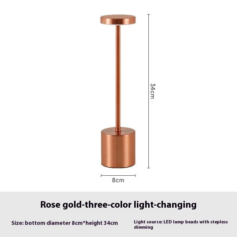 LED Rechargeable Bedside Dining Table Small Night Lamp