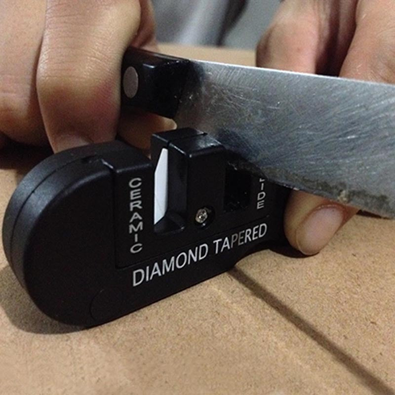 Multifunctional Outdoor Portable Tungsten Steel Knife Sharpener