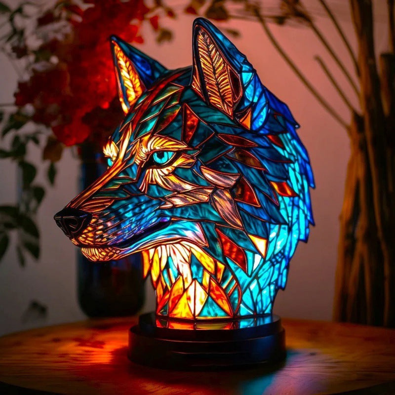 3D Resin Animal Night Light – Color Changing Elephant, Owl, and Cat Desk Lamp – USB Powered Decorative Table Light for Bedroom or Kids' Room