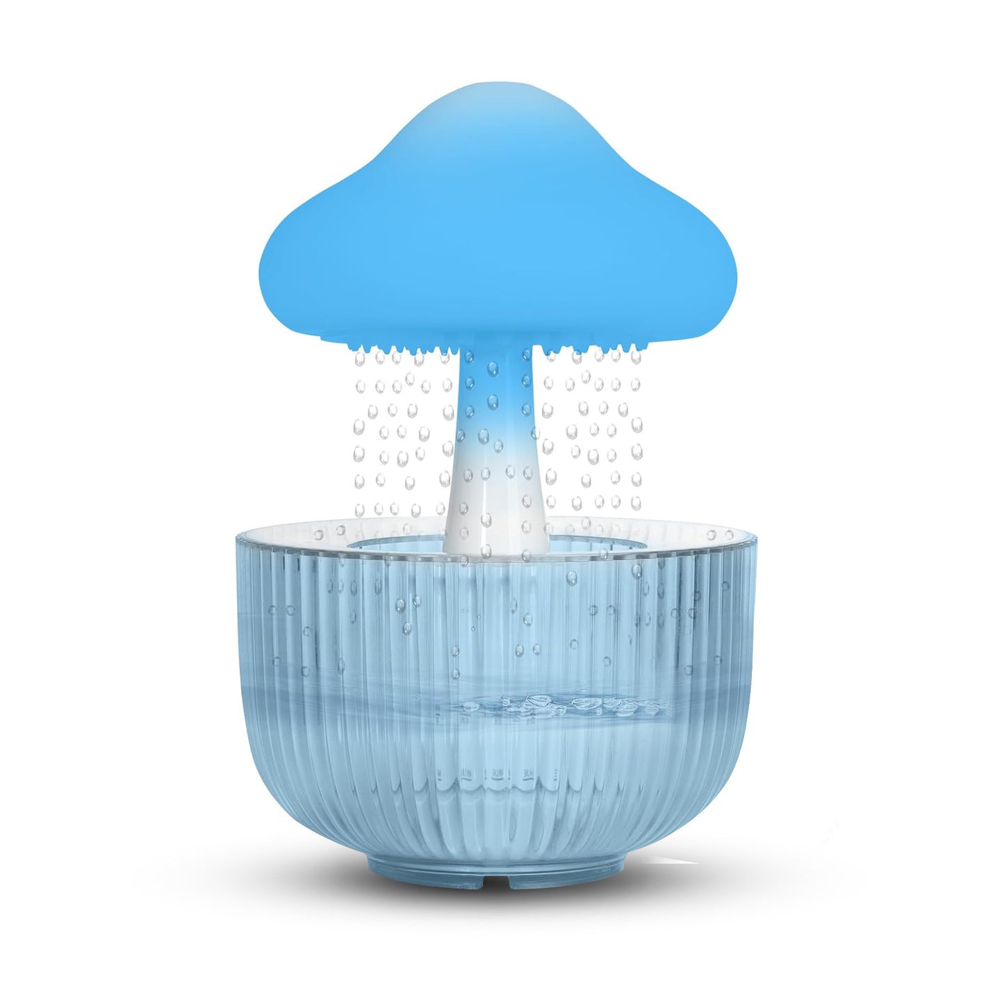 Jellyfish Raindrop Ultrasonic Humidifier with 7-Color LED Night Light and Rain Cloud Effect – USB Powered Aroma Diffuser for Cozy Room Décor