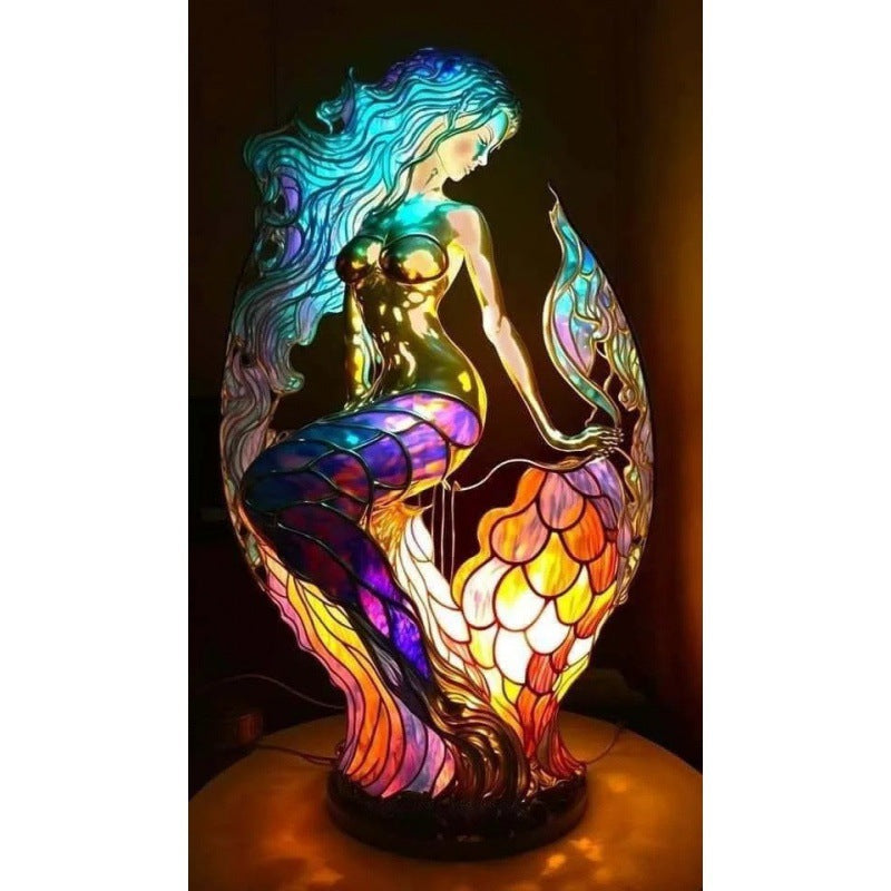 3D Resin Animal Night Light – Color Changing Elephant, Owl, and Cat Desk Lamp – USB Powered Decorative Table Light for Bedroom or Kids' Room