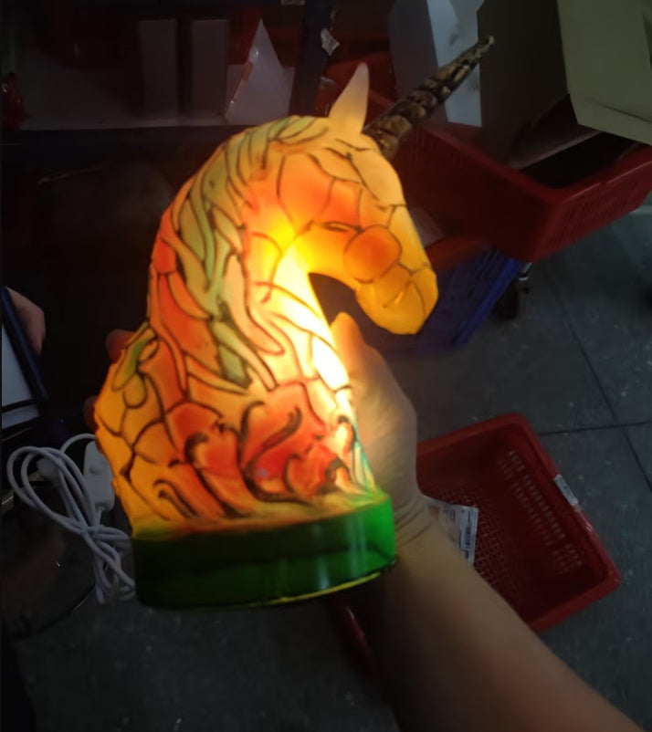 3D Resin Animal Night Light – Color Changing Elephant, Owl, and Cat Desk Lamp – USB Powered Decorative Table Light for Bedroom or Kids' Room