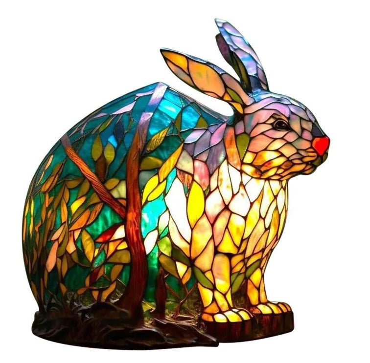 3D Resin Animal Night Light – Color Changing Elephant, Owl, and Cat Desk Lamp – USB Powered Decorative Table Light for Bedroom or Kids' Room