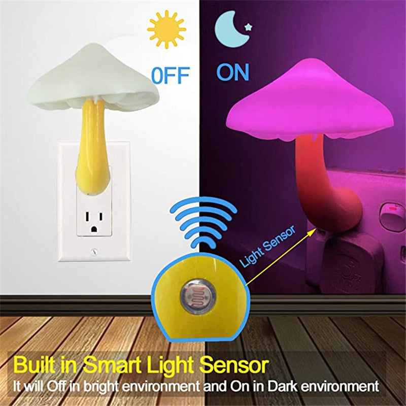 Wall Socket LED Night Light – Plug-In Night Lamp with Auto Sensor for Hallways, Bedrooms, and Bathrooms – Energy Efficient Lighting for Home Safety