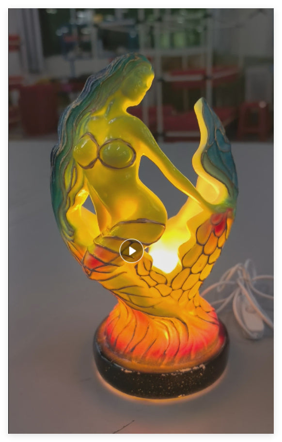 3D Resin Animal Night Light – Color Changing Elephant, Owl, and Cat Desk Lamp – USB Powered Decorative Table Light for Bedroom or Kids' Room